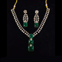 Tanish Art Jewellery Premium Polki Kundan And Austrian Stone Necklace Set