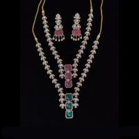 Tanish Art Jewellery Classic Polki Kundan And Austrian Stone Necklace Set