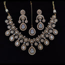 Tanish Art Jewellery Royal Ethnic Polki Kundan And Austrian Stone Necklace Set