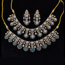 Tanish Art Jewellery Classic Polki Kundan And Austrian Stone Necklace Set