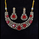 Tanish Art Jewellery Classic Polki Kundan And Austrian Stone Necklace Set