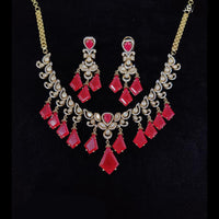 Tanish Art Jewellery Classic Polki Kundan And Austrian Stone Necklace Set