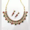 Tanish Art Jewellery Royal Pota Stone And Pearl Necklace Set 