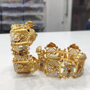 Tanish Art Jewellery Heritage Pota Stone And Meenakari Bangles Set