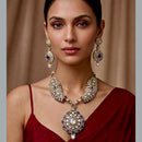 Tanish Art Jewellery Graceful Polki Kundan And Pearl Designer Necklace Set