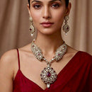Tanish Art Jewellery Graceful Polki Kundan And Pearl Designer Necklace Set