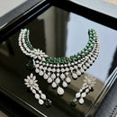 Tanish Art Jewellery Glamorous American Diamond Necklace Set