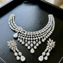 Tanish Art Jewellery Glamorous American Diamond Necklace Set
