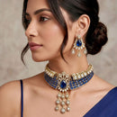 Tanish Art Jewellery Glamorous American Diamond Choker Necklace Set