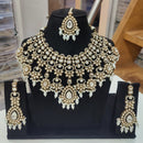 Tanish Art Jewellery Elegant Pota Stone Pearl And Beads Necklace Set