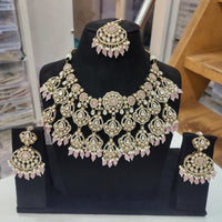 Tanish Art Jewellery Elegant Pota Stone Pearl And Beads Necklace Set