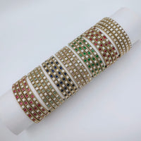 Tanish Art Jewellery Graceful Pota Stone Bangles Set 
