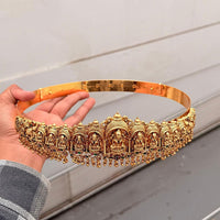 Tanish Art Jewellery Traditional Pearl And Pota Stone Temple Kamarband for Bridal & Festive Look