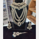 Tanish Art Jewellery Grand Polki Kundan Pearl And Beads Double Necklace Set
