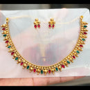Tanish Art Jewellery Elegant Crystal Stone Necklace And Earrings Set