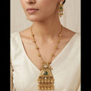 Tanish Art Jewellery Pota Stone And Pearl Necklace Set 