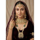 Tanish Art Jewellery Graceful Kundan Stone And Beads Bridal Set