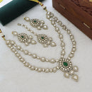 Tanish Art Jewellery Traditional Polki Kundan And Austrian Stone Necklace Set