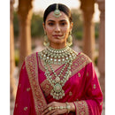 Tanish Art Jewellery Graceful Kundan Stone And Beads Bridal Set