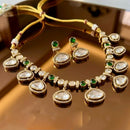 Tanish Art Jewellery Grand Polki Kundan Stone Necklace Set