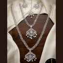 Tanish Art Jewellery Royal American Daimond Stone Double Necklace Set