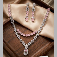 Tanish Art Jewellery Royal American Daimond Stone Necklace Set