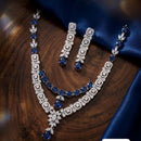 Tanish Art Jewellery Royal American Daimond Stone Necklace Set