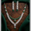 Tanish Art Jewellery Royal American Daimond Stone Necklace Set