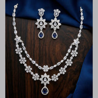 Tanish Art Jewellery Royal American Daimond Stone Necklace Set