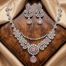 Tanish Art Jewellery Royal American Daimond Stone Necklace Set