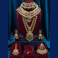 Tanish Art Jewellery Grand Crystal Stone And Beads Bridal Jewellery Set