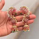 Tanish Art Jewellery Traditional Pota Stone And Pearl Earcuff Jhumki Earrings
