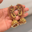 Tanish Art Jewellery Traditional Pota Stone And Pearl Earcuff Jhumki Earrings
