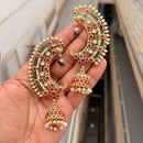 Tanish Art Jewellery Traditional Pota Stone And Pearl Earcuff Jhumki Earrings