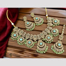 Tanish Art Jewellery Crystal Stone And Pearl Designer Necklace Set for Women
