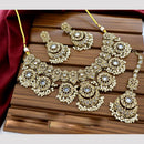 Tanish Art Jewellery Crystal Stone And Pearl Designer Necklace Set for Women
