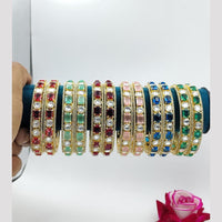 Tanish Art Jewellery Luxury American Diamond Bangles Set