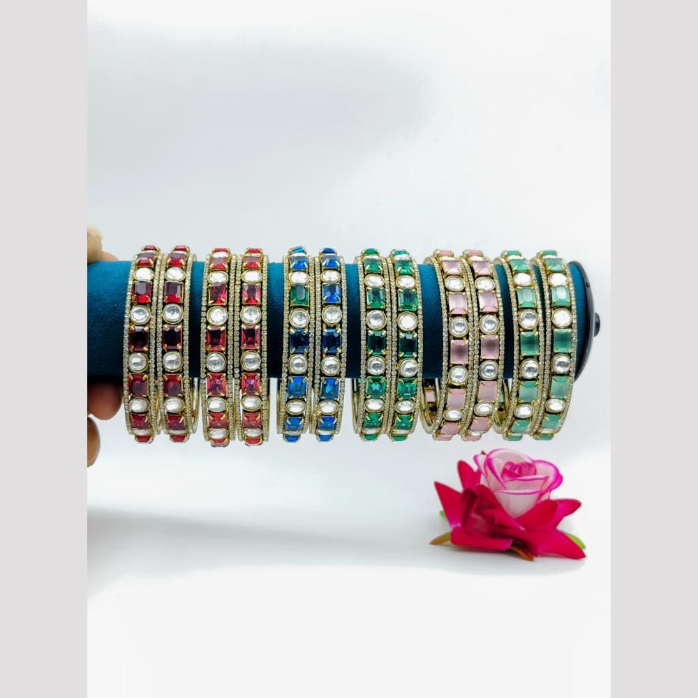 Tanish Art Jewellery Luxury American Diamond Bangles Set