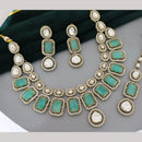Tanish Art Jewellery Designer Pota Stone And Austrian Stone Necklace Set for Women