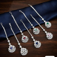 Tanish Art Jewellery Luxury American Diamond Ethnic Maangtikka