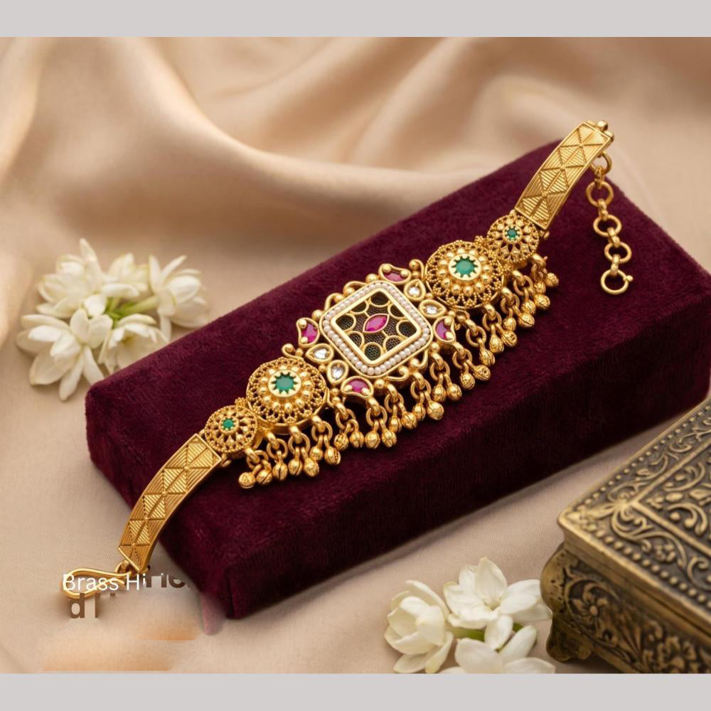 Tanish Art Jewellery Premium Pota Stone Pearl Statement Jewellery