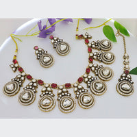 Tanish Art Jewellery Statement Pota Stone Neckalce Set