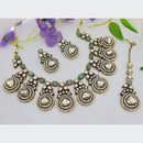 Tanish Art Jewellery Statement Pota Stone Neckalce Set