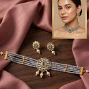 Tanish Art Jewellery Polki Kundan And Pearl Choker Necklace Set