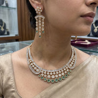 Tanish Art Jewellery Classic Polki Kundan Designer Necklace Set