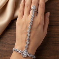 Tanish Art Jewellery Royal American Diamond Hath Panja