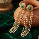 Tanish Art Jewellery Premium Pota Stone Beads Festive Dangler Earrings