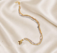 Tanish Art Jewellery Royal 2 Tone Plated Bracelet 