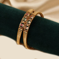 Tanish Art Jewellery Graceful Austrian Stone Bangles Set