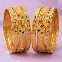 Tanish Art Jewellery Luxury Meenakari Bangles Set